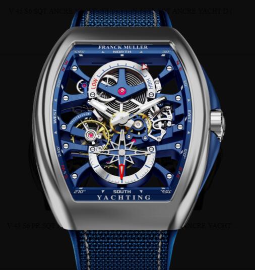 Review Buy Franck Muller Vanguard Yachting Anchor Skeleton Power Reserve Replica Watch for sale Cheap Price V 45 S6 PR SQT ANCRE YACHT (BL) OG - Click Image to Close